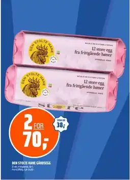 Coop Obs DEN STOLTE HANE GÅRDSEGG, NOK 70 tilbud