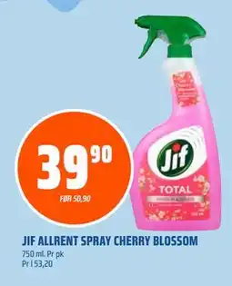 Coop Obs JIF ALLRENT SPRAY CHERRY BLOSSOM, NOK 39.9 tilbud