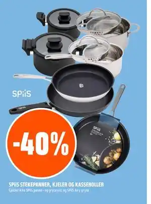 Coop Obs SPiiS STEKEPANNER, KJELER OG KASSEROLLER tilbud