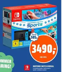 Coop Obs NINTENDO SWITCH KONSOLL, NOK 3490 tilbud