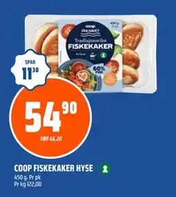Coop Obs COOP FISKEKAKER HYSE, NOK 54.9 tilbud