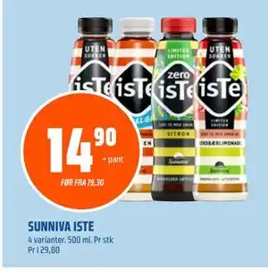 Coop Obs SUNNIVA ISTE, NOK 14.9 tilbud