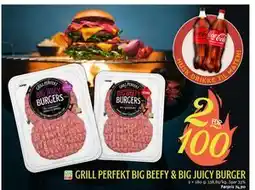 Coop Mega grill perfekt big beefy & big juicy burger, NOK 100 tilbud