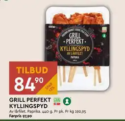 Coop Mega GRILL PERFEKT KYLLINGSPYD, NOK 84.9 tilbud