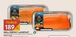 Coop Mega GRILL PERFEKT LAKSEFILET, NOK 189 tilbud