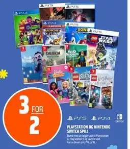 Coop Obs PLAYSTATION OG NINTENDO SWITCH SPILL tilbud