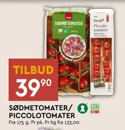 Coop Mega SØDMETOMATER/ PICCOLOTOMATER, NOK 39.9 tilbud
