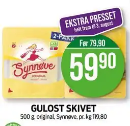 Kiwi GULOST SKIVET, NOK 59.9 tilbud