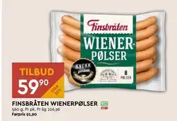 Coop Mega FINSBRÅTEN WIENERPØLSER, NOK 59.9 tilbud