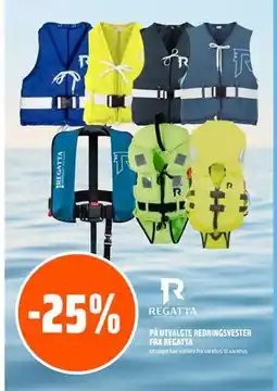 Coop Obs 25% PÅ UTVALGTE REDNINGSVESTER FRA REGATTA tilbud
