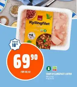 Coop Obs COOP KYLLINGFILET I BITER, NOK 69.9 tilbud