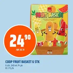 Coop Obs COOP FRUIT BASKET 6 STK, NOK 24.9 tilbud