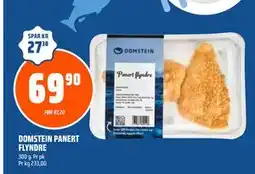 Coop Obs DOMSTEIN PANERT FLYNDRE, NOK 69.9 tilbud