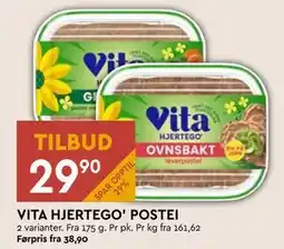 Coop Mega VITA HJERTEGO' POSTEI, NOK 29.9 tilbud