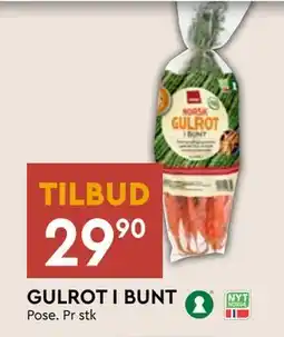 Coop Mega GULROT I BUNT, NOK 29.9 tilbud