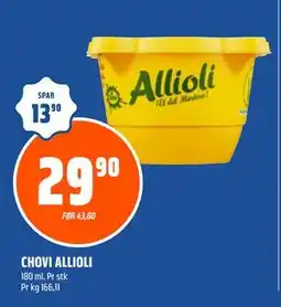 Coop Obs CHOVI ALLIOLI, NOK 29.9 tilbud