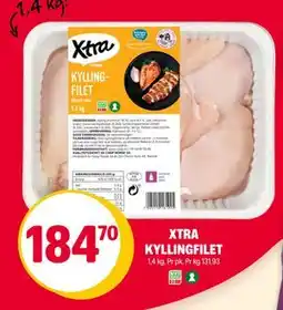 Coop Extra XTRA KYLLINGFILET, NOK 184.7 tilbud