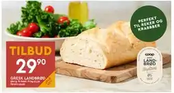 Coop Mega GRESK LANDBRØD, NOK 29.9 tilbud