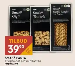Coop Mega SMAK* PASTA, NOK 39.9 tilbud