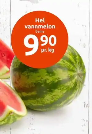 Joker Hel vannmelon, NOK 9.9 tilbud