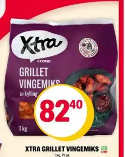 Coop Extra XTRA GRILLET VINGEMIKS, NOK 82.4 tilbud