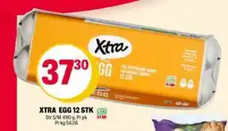Coop Extra XTRA EGG 12 STK, NOK 37.3 tilbud