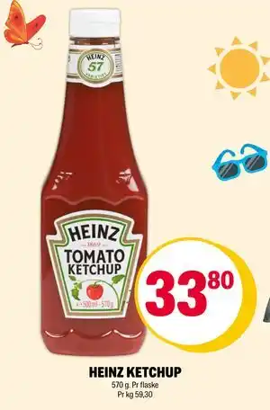 Coop Extra HEINZ KETCHUP, NOK 33.8 tilbud
