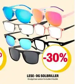 Coop Extra LESE- OG SOLBRILLER tilbud