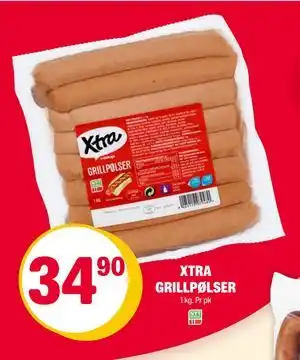Coop Extra XTRA GRILLPØLSER, NOK 34.9 tilbud
