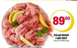 Coop Extra POLAR REKER I LØS VEKT, NOK 89 tilbud
