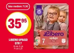 Coop Extra LIBERO UP&GO STR 7, NOK 71.9, Medlemspris tilbud