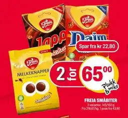 Coop Extra FREIA SMÅBITER, NOK 65 tilbud