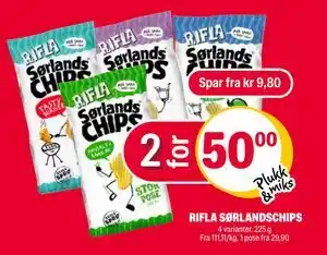 Coop Extra RIFLA SØRLANDSCHIPS, NOK 50 tilbud
