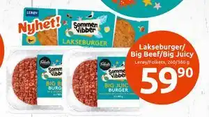Joker Lakseburger/ Big Beef/Big Juicy, NOK 59.9 tilbud