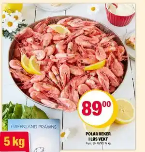 Coop Extra POLAR REKER I LØS VEKT, NOK 89 tilbud