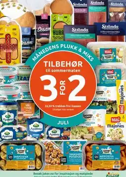 Joker TILBEHØR til sommermaten tilbud