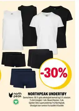 Coop Extra NORTHPEAK UNDERTØY tilbud