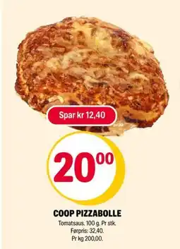 Coop Extra COOP PIZZABOLLE, NOK 20 tilbud