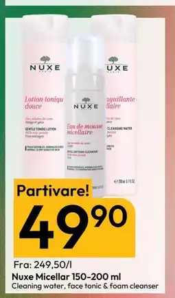 Gigaboks Nuxe Micellar 150-200 ml, NOK 49 tilbud