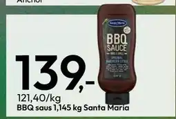 Gigaboks BBQ saus 1,145 kg Santa Maria., NOK 139 tilbud
