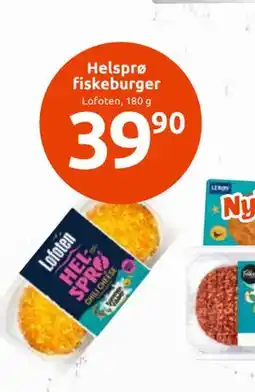 Joker Helsprø fiskeburger, NOK 39.9 tilbud