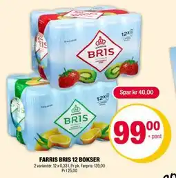 Coop Extra FARRIS BRIS 12 BOKSER, NOK 99 tilbud