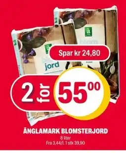 Coop Extra ÄNGLAMARK BLOMSTERJORD, NOK 55 tilbud