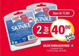 Coop Extra GILDE FAMILIESKINKE, NOK 40 tilbud