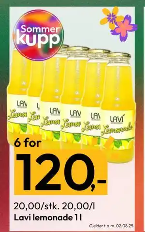 Gigaboks Lavi lemonade 1 l, NOK 120 tilbud