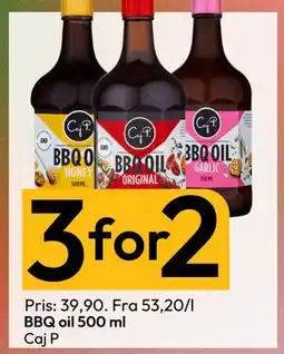 Gigaboks BBQ oil 500 ml, NOK 39.9 tilbud