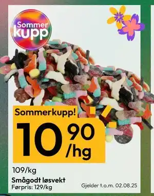 Gigaboks Smågodt løsvekt, NOK 10.9 tilbud