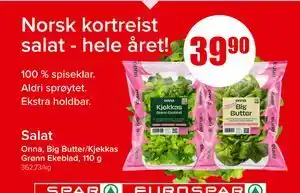 Spar Salat, NOK 39.9 tilbud