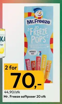 Gigaboks Mr. Freeze saftposer 20 stk, NOK 70 tilbud