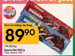 Gigaboks Spareribs, NOK 89.9 tilbud